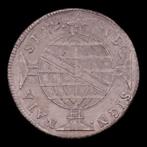 Alternative view of Brasil – 960 Réis de Plata – 1812  B (Bahia ) – Reinado de Juan VI - 26,16  Gr.