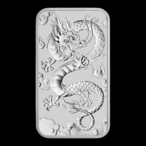 Australia – 1 Dólar “Dragón Rectangular” – 2019 – 1 Onza de Plata .999 – Perth Mint