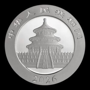 Alternative view of Panda 2026 – Moneda 10 Yuan China – 30 g Plata .999