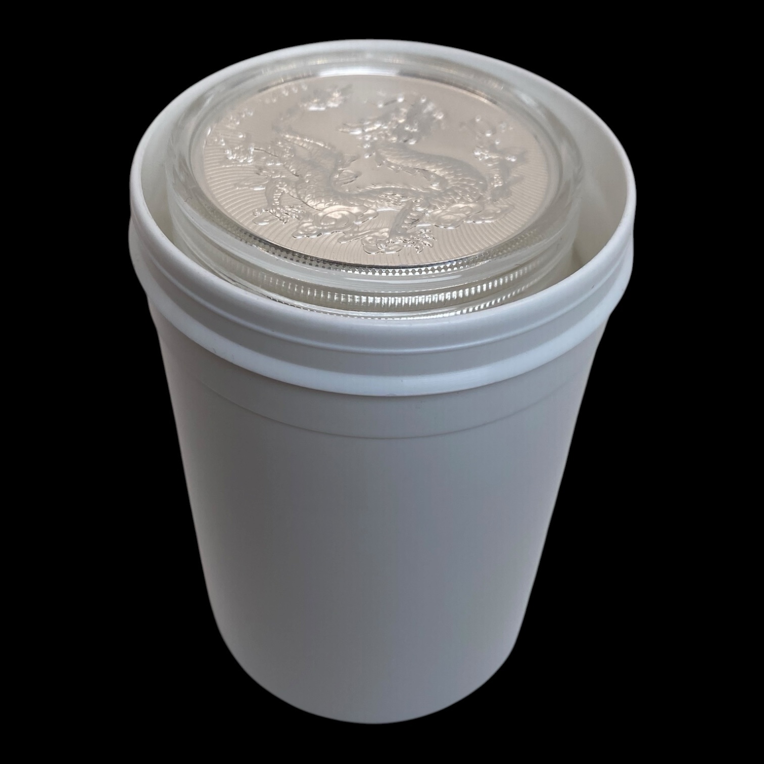 Tubo para Onzas de Plata Panda , Eagle, Libertad , Dragon China con Capsula - Imagen 2