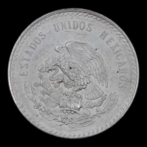 Alternative view of 5 Pesos "Cuauhtémoc" México 1948 - 30 Gr. de Plata .900