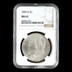 EE. UU. – 1 Dólar de Plata .900 ‘Morgan’ – 1883– Nueva Orleans (O) - NGC MS63