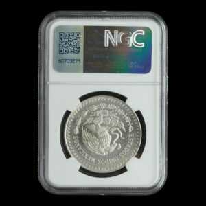 Alternative view of México – 1 Onza de Plata .999 ‘Libertad’ – 1988 (Rara) NGC MS64