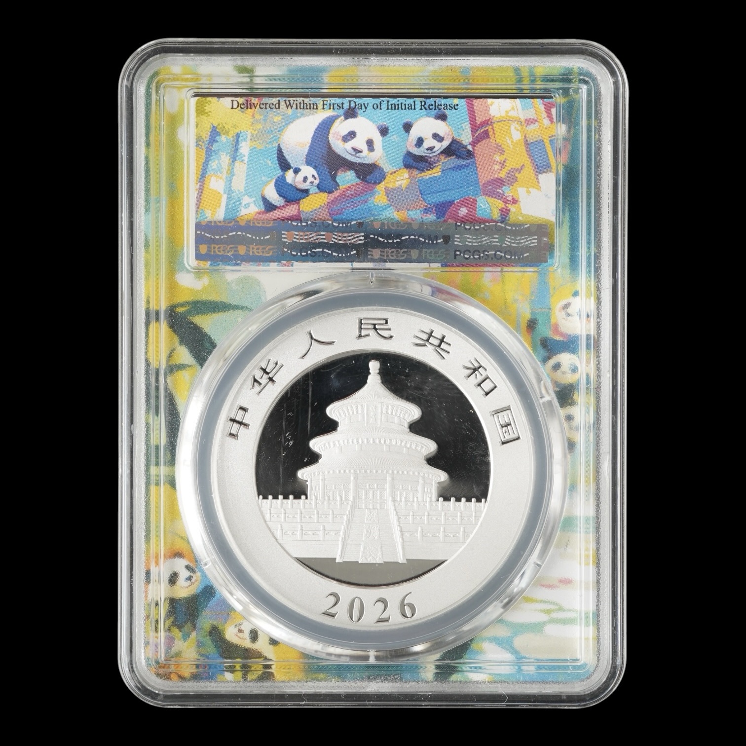 Panda 2026 – Moneda 10 Yuan China – 30 g Plata .999 PCGS MS70 - Imagen 2