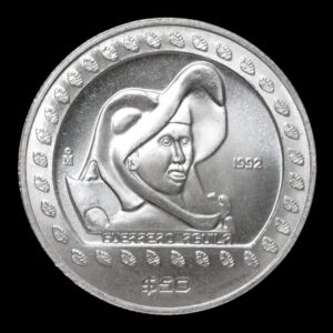 México – 25 Pesos ‘Guerrero Águila’ – 1992 – 1/ 4 Onza de Plata .999