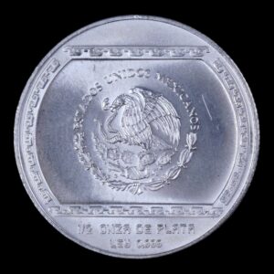 Alternative view of México – 2 Pesos ‘Bajorrelieve de El Tajín’ – 1993 – 1/2 Onza de Plata Pura .999 – Serie Precolombina