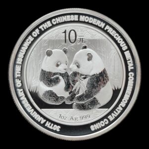 Panda 2009 – Moneda 1 1 Oz de Plata .999 - (Conmemorativa “Chinese Modern Precious Metals”) - 10 Yuan China