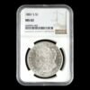 Estados Unidos – 1 Dólar de Plata “Morgan Dollar” – 1881-S – NGC MS62