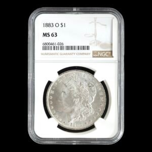 EE. UU. – 1 Dólar de Plata .900 ‘Morgan’ – 1883– Nueva Orleans (O) - NGC MS63