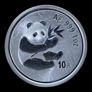 China – 10 Yuan de Plata .999 – 2000 – “Guangzhou Stamp and Coin Exposition” – 1 Onza – Panda