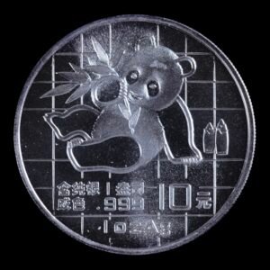 Panda 1989 – Moneda 10 Yuan China – 1 Onza de Plata .999
