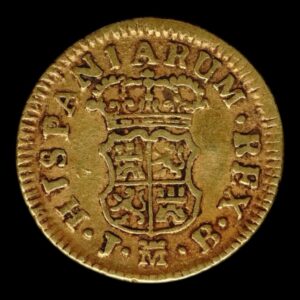Alternative view of España – 1/2 Escudo de Oro – 1758 J.B. – Fernando VI – Madrid – 1,77 g