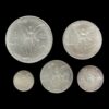 México – Set 5 Monedas Libertad 1992 – 1 Oz / 1/2 Oz / 1/4 Oz / 1/10 Oz / 1/20 Oz Plata .999