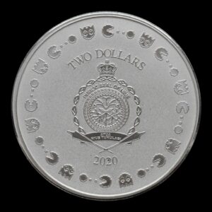 Alternative view of Niue – 1 Dollar 1 Onza de Plata .999 – “PAC-MAN 40th Anniversary” – 2020