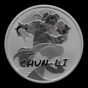 Tuvalu – 1 Onza de Plata .9999 ‘Street Fighter – Chun-Li ’ – 2022 – 1 Dólar