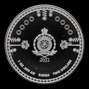 Alternative view of Niue – 2 Dollars – 2022 – “Sonic The Hedgehog” – 1 Onza de Plata .999