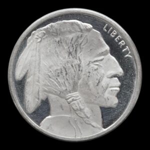 Round - 1 Onza de Plata .999 APMEX - Buffalo y Indio USA