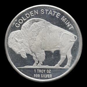 Alternative view of Round - 1 Onza de Plata .999 APMEX - Buffalo y Indio USA