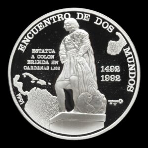 Cuba – Moneda 10 Pesos ‘Cristóbal Colón – Encuentro entre Dos Mundos’ – 1991 – 27 g de Plata .925