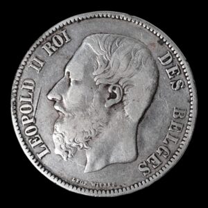 5 Francs - Léopold II-  Belgica 1873 ( Duro de Plata) 24,69