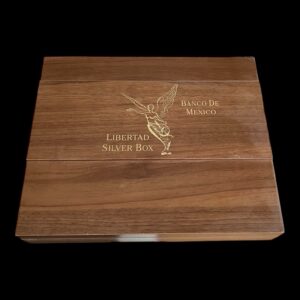 Estuche de Madera para 40 Onzas de Plata Libertad Mexico