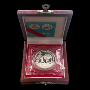 Panda 1990 Proof – Moneda 10 Yuan China – 1 Onza de Plata .999 ( Sellada )