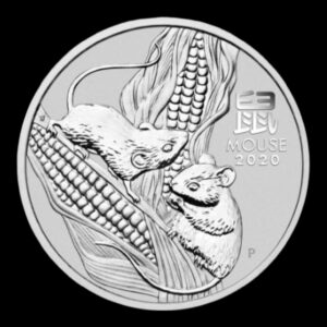 Australia – 1 Onza de Plata .999 ‘Año de la Rata’ – 2020 – Serie Lunar III – The Perth Mint