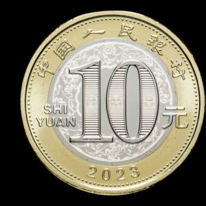 Alternative view of China – Moneda Bimetálica Conmemorativa 10 Yuan – “Año del Conejo ” – 2023 – Serie Lunar
