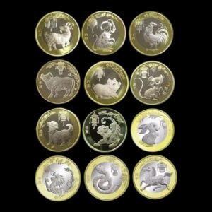 China – Colección 12 Monedas Conmemorativas 10 Yuan – Serie Lunar China 2015–2026
