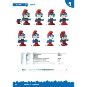 Alternative view of Smurfs / Los Pitufos – “Official Collector’s Guide” (Gian & Davi) – 2013 – Catálogo Oficial