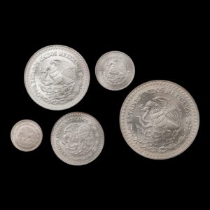Alternative view of México – Set 5 Monedas Libertad 1996 – 1 Oz / 1/2 Oz / 1/4 Oz / 1/10 Oz / 1/20 Oz Plata .999