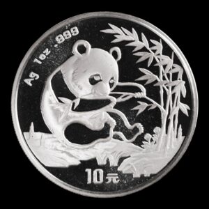 Panda 1994 – Moneda 10 Yuan China – 1 Onza de Plata .999