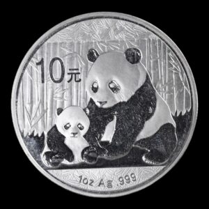 Panda 2012 – Moneda 10 Yuan China – 1 Onza de Plata .999 ( Circulada)