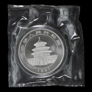 Alternative view of Moneda Panda 1 Onza de Plata – 10 Yuan China 1997 ( Fecha Grande) - Sellada