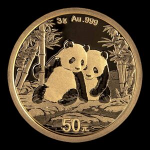 Panda 2026 – Moneda 50 Yuan China – 3 g Oro .999