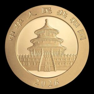 Alternative view of Panda 2026 – Moneda 50 Yuan China – 3 g Oro .999