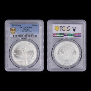 México – 1 Onza de Plata .999 ‘Libertad’ – 1998 - PCGS MS65