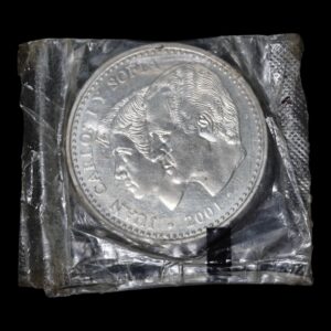 Alternative view of España – 2000 Pesetas – 2001 – “Última Emisión de la Peseta” – Plata .925 – SC