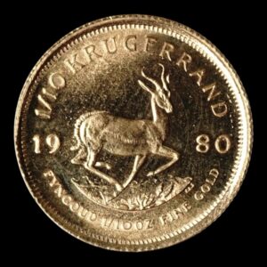 Alternative view of Sudáfrica – 1/10 Krugerrand – 1980 – 1/10 Onza de Oro .917 – BU