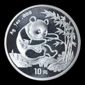 Panda 1994 – Moneda 10 Yuan China – 1 Onza de Plata .999 -( Fecha Pequeña)