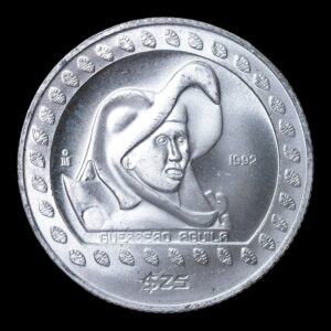 México – 25 Pesos ‘Guerrero Águila’ – 1992 – 1/ 4 Onza de Plata .999