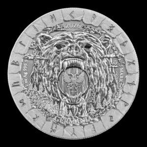 Alternative view of Germania Mint – 5 Mark – 2026 – “Bödvar Saga: Loss” – 1 Onza de Plata .999– Edición Limitada 5000 Ud.