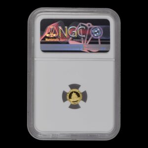 Alternative view of Panda 2019 – Moneda 10 Yuan China – 1 g Oro  Puro .999 NGC MS70