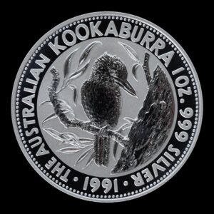 Australia - 1 Onza Kookaburra 1991 - Plata Pura .999 - 1 Dólar - (Perth Mint)