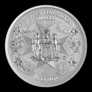 Alternative view of Germania Mint  – 5 Euro – 2026 – “Golden Eagle: Cruz de Malta” – 1 Onza de Plata .9999 – BU
