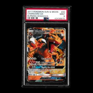 Pokémon – Charizard GX #20 – 2017 – “Sun & Moon: Burning Shadows” – PSA 9 MINT – Inglés