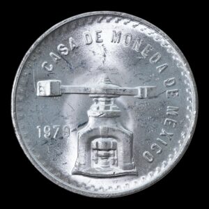 México – 1 Onza de Plata .999 – 1979 – Balanza y Prensa