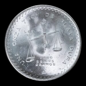 Alternative view of México – 1 Onza de Plata .999 – 1979 – Balanza y Prensa
