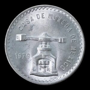 México – 1 Onza de Plata .999 – 1979 – Balanza y Prensa
