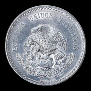 Alternative view of 5 Pesos "Cuauhtémoc" México 1947 - 30 Gr. de Plata .900